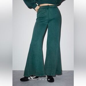 Urban Outfitters Green Flare Pants